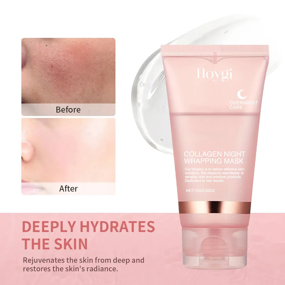 Collagen Overnight Peel-Off Mask – Deep Hydration & Night Care Skincare Set