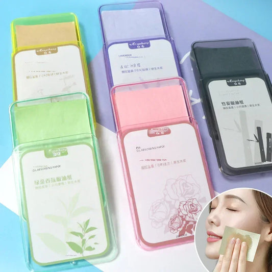 300 oil-absorbing face sheets for summer oil control and makeup touch-ups.
