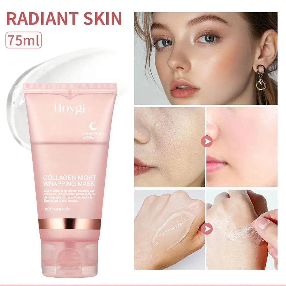 Collagen Overnight Peel-Off Mask – Deep Hydration & Night Care Skincare Set