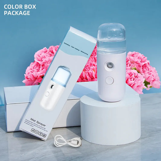 Mini Facial Humidifier – USB Rechargeable & Skin-Friendly