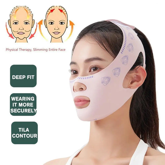 Chin and cheek slimming band for V-line lifting and anti-wrinkle care